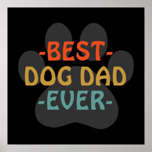 Póster Mejor papá de perro del mundo