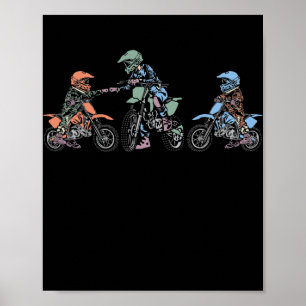 Póster Mejor Papá Jamás Motocross Sudado Enduro