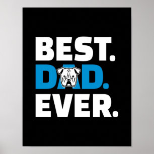 Póster Mejor Papá Nunca Regalo Perro Lover