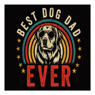 Póster Mejor Papá Perro del Mundo