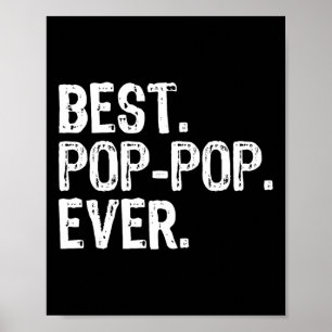 Póster Mejor Pop-Pop de Todos Los Tiempos Diversión Famil