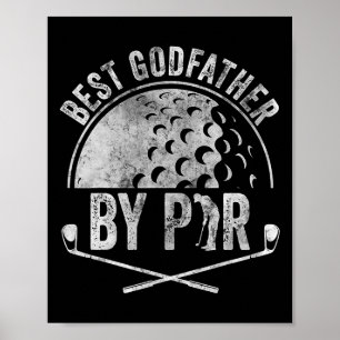 Póster Mejor regalo para padrino por par Camiseta amante