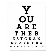 Mejor tipografía de abuelo | Poster de gráfico Sne