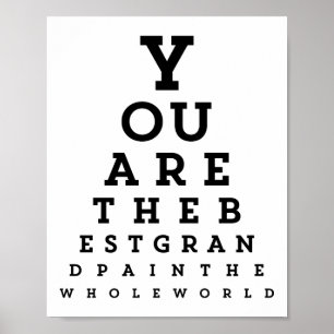 Póster Mejor tipografía de abuelo Poster de gráfico Sne