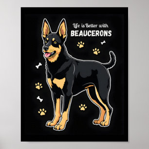 Póster Mejor vida con camiseta sin mangas de pastor de Be