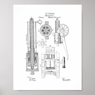 Póster Mejora en patente rotatoria de los Batería-Armas