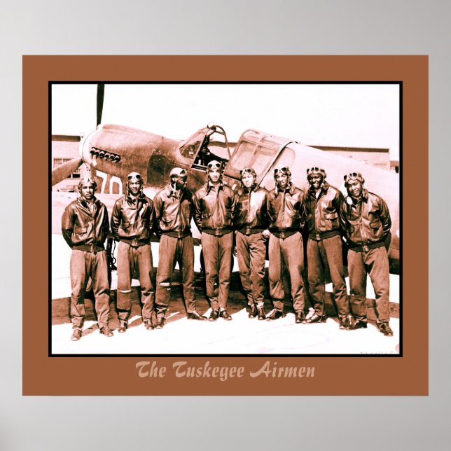 Póster (mejorado) El Airmen de Tuskegee (Frente)