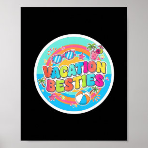 Póster Mejores Amigas de Vacaciones Crucero de Playa Colo