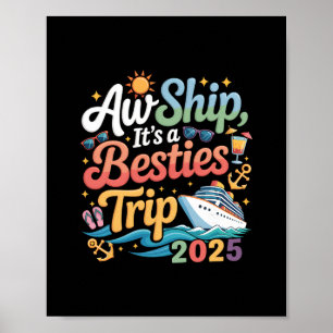 Póster Mejores Amigas Viaje Crucero Amiga Viaje Crucero V