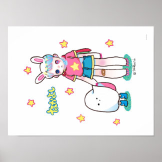 Póster Mejores amigos de 16" x 12", papel Poster (mate)