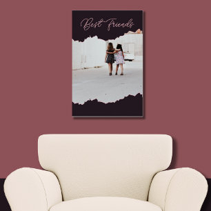Póster Mejores Amigos Imagen Personalizada