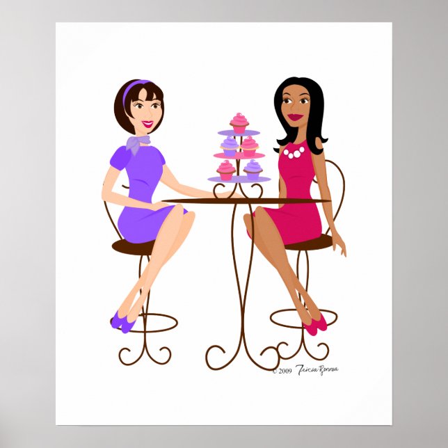 Póster Mejores Amigos y Cucpakes (Frente)