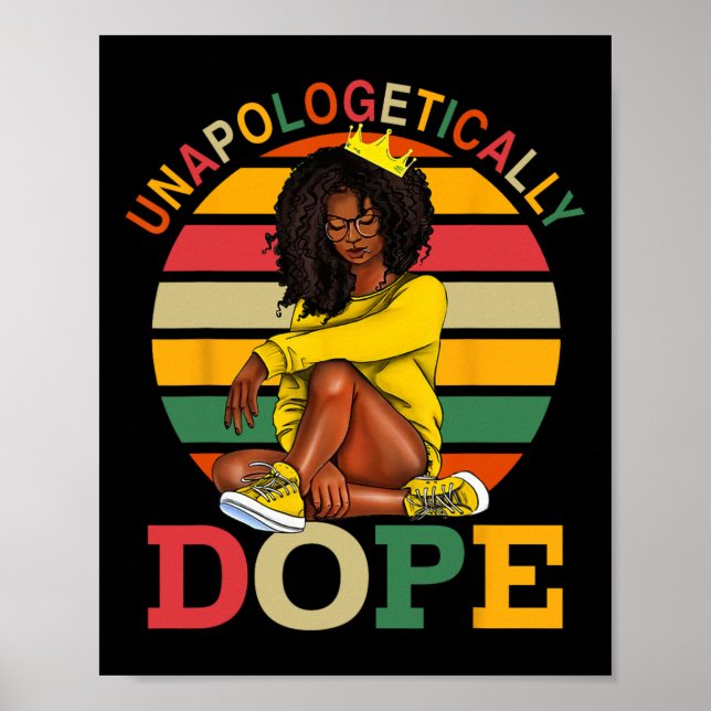 Póster Mel Sin Disculpas Afro Mes de la Historia Negra (Frente)