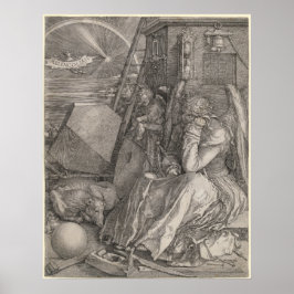 Póster Melancholia I, Engraving by Albrecht Durer
