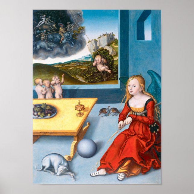 Póster Melancholia | Lucas Cranach el anciano | (Frente)