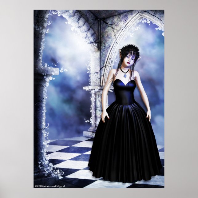Póster Melancholy Day Dreams Gothic Art (Frente)