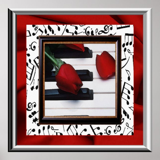 Póster Melancholy Music y el Poster de Rosas (Frente)