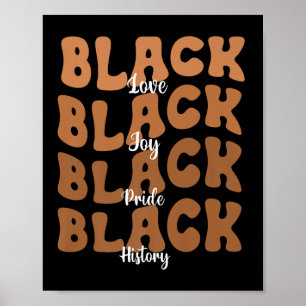 Póster Melanin Black Women Black History Mono Retro Prem