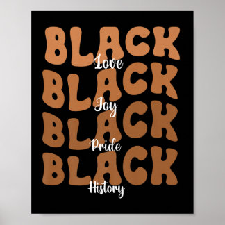 Póster Melanin Black Women Black History Mono Retro Prem