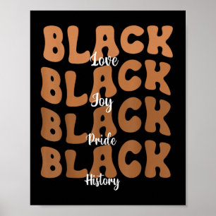 Póster Melanin Black Women Black History Month Retro