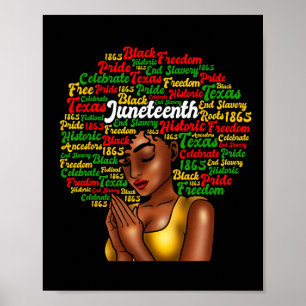 Póster Melanin Black Women Natural Hair Afro W