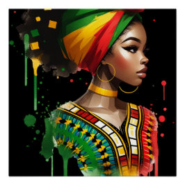 Póster Melanin Hombres Mujeres Mujeres Niños