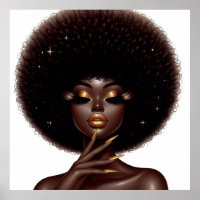 Melanin Moda Afrobella con acentos dorados