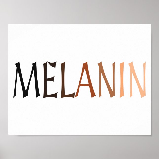 Póster MELANIN Sombras de negro (Frente)