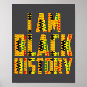 Póster Melanina Raíces Africanas Mes de la Historia Negra