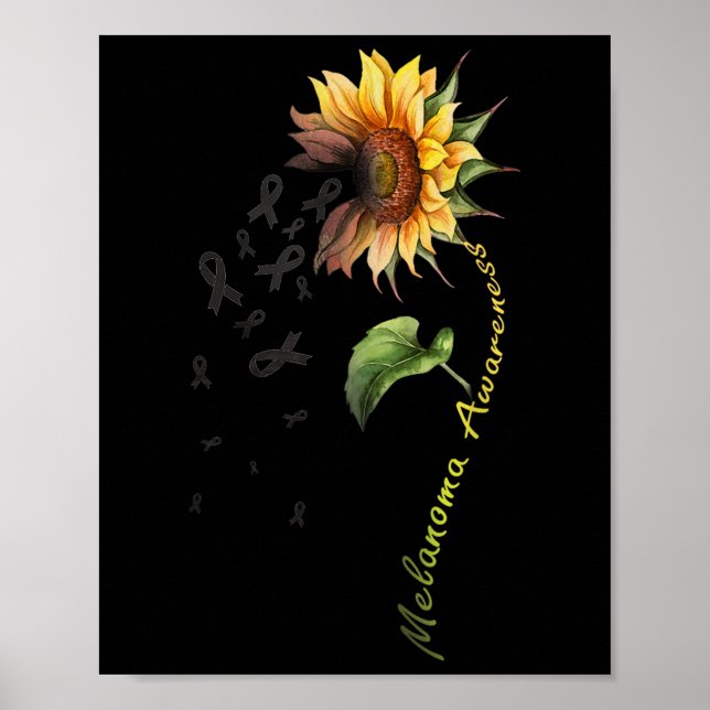 Póster Melanoma Awareness Sunflower Shirt (Frente)