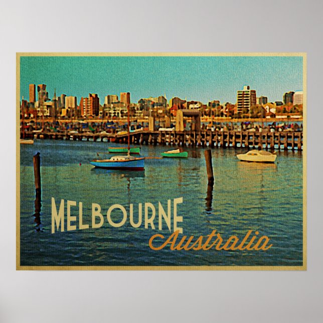 Póster Melbourne Australia (Frente)