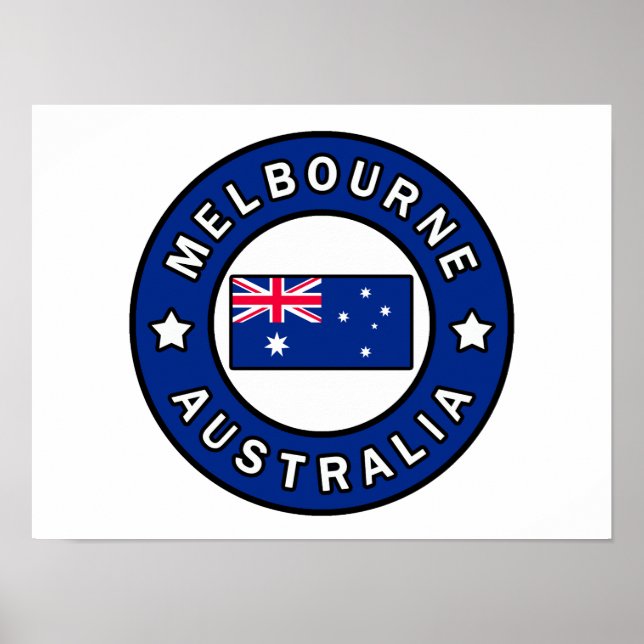 Póster Melbourne Australia (Frente)