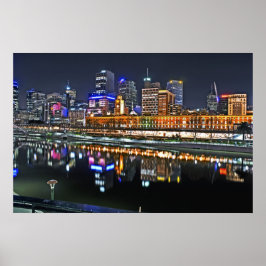 Póster Melbourne en HDR