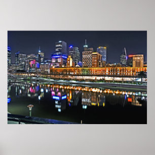 Póster Melbourne en HDR