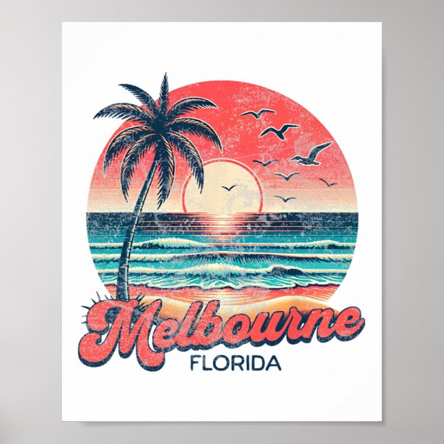 Póster Melbourne Florida  (Frente)