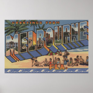 Póster Melbourne, la Florida - escenas grandes de la