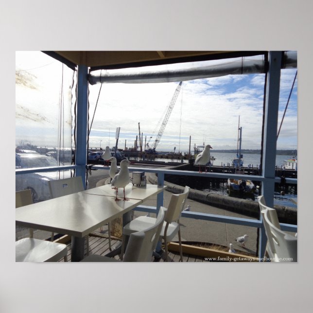 Póster Melbourne - Mornington Beach Lunchtime (Frente)