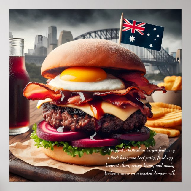 Póster Melbourne Munchies: Indulgencia en el exterior (Frente)