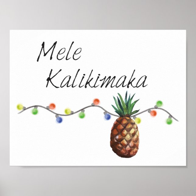 Póster Mele Kalikimaka, Poster Navidad (Frente)