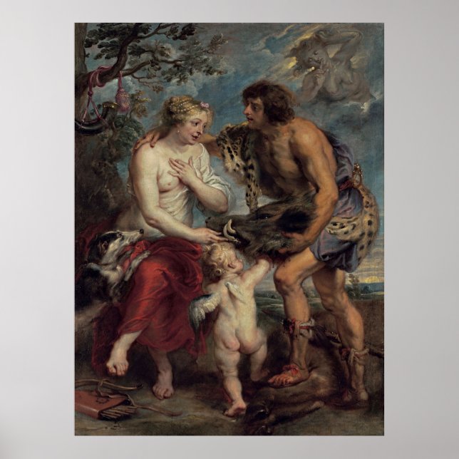 Póster Meleager y Atalante (Frente)
