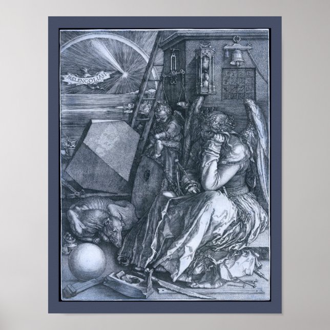 Póster Melencolia I de Albrect Durer (Frente)