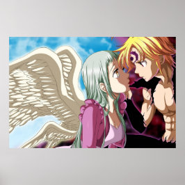 Póster Meliodas y Elizabeth