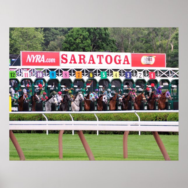 Póster Mellon Turf - Curso de Carrera de Saratoga (Frente)