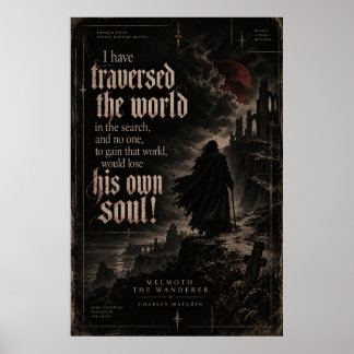Póster Melmoth el Vagabundo – El Precio de un Alma | Oscu