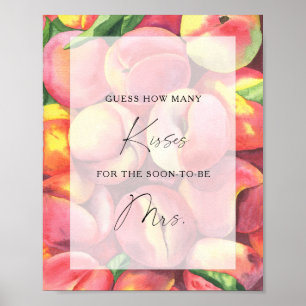 Póster Melocotones - Cuántos besos en el juego de la duch