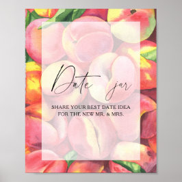 Póster Melocotones - ideas para una noche de cita. Juego 