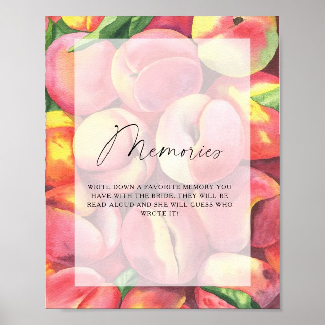 Póster Melocotones - recuerdos con la novia (Frente)