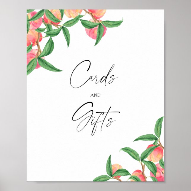 Póster Melocotones - Tarjetas y Regalos (Frente)
