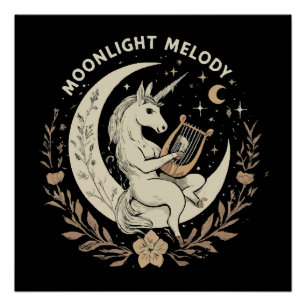 Póster Melodía a la luz de la luna