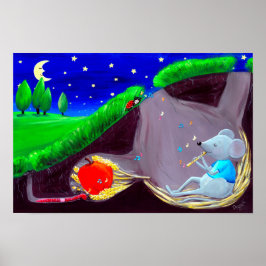 Póster Melodía a la luz de la luna | Guardería del ratonc